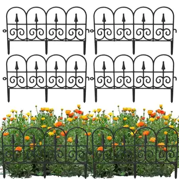 6db Levehető kerti kerítés növények számára Kültéri szegélyszegély kerti gyep udvar virágágyás esküvői dekoratív kerítés