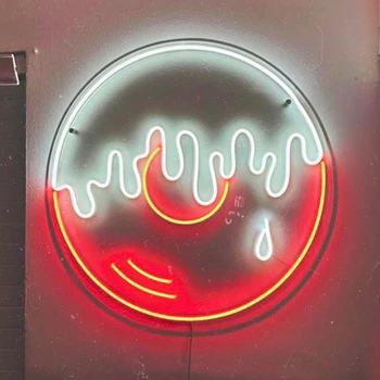 Olvadó bakelit lemez LED Neon jel Zene Fali dekoráció 90-es évek Téma Party dekoráció Éjszakai fény a zene szerelmeseinek Ajándékok egyedi neon