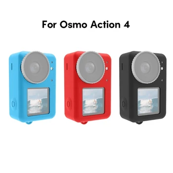  szilikon tok az Osmo Action 4 számára Védőtok lencse DJI Osmo Action 3 védőburkolathoz Sportkamera kiegészítők