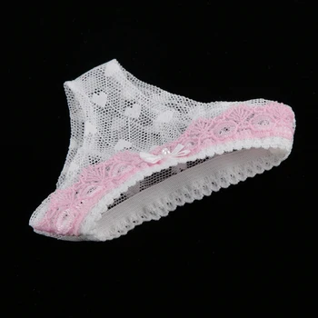 1/4 Rózsaszín-fehér csipke fehérnemű baba baba csipke alsónadrág rövidnadrág BJD SD DOD Dollfie babák ruhák tartozékok
