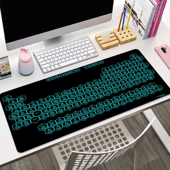 Méhsejt játékhoz tervezett egérpad 900x400 asztali szőnyeg Deskmat gamer szekrény Deskpad xxl egérpad anime számítógép és irodai játszószőnyeg Kawaii