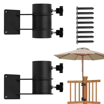 Nagy teherbírású terasz napernyőtartó Napernyő tartó Esernyő bilincs tartó / konzol Napernyő konzol állítható korlát esernyő