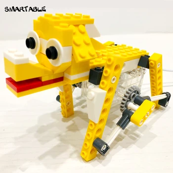 Intelligens, high-tech elektromos robot kutya építőelem Kreatív készlet Játékok gyerekeknek Oktatási STEAM