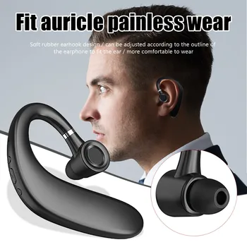 S109 vezeték nélküli Bluetooth 5.0 univerzális horog fülhallgató Sport Business egyfülű fejhallgató kihangosító fejhallgató mikrofonos okostelefonnal