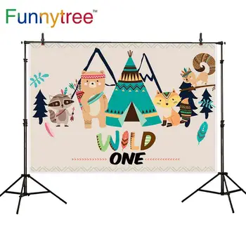 Vicces fa háttér fotóstúdió vad egy rajzfilm állatok sátor gyerekeknek születésnapi háttér fotóhívás fotófülke