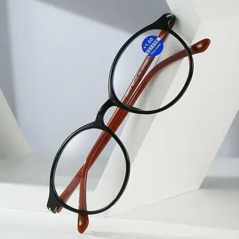 Retro rugós zsanéros olvasók Nők és férfiak ovális keretes olvasószemüvegek Kékfény-gátló szemüvegek Presbyopia szemüvegek