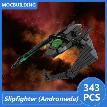 Slipfighter (Androméda) Könnyű támadó vadászgép modell Moc építőelemek DIY Assemble kockák Space Collection játékok Ajándékok 343DB