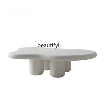 Cloud dohányzóasztal Francia krém stílusú otthoni nappali teaasztal Modern minimalista