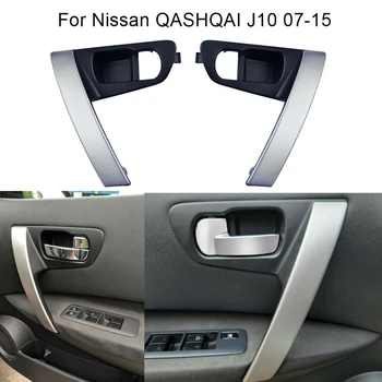 1Pair autó belső ajtókilincsek balra jobbra beállított belső kilincs burkolat Nissan Qashqai J10 2007-2015 80945JE50A