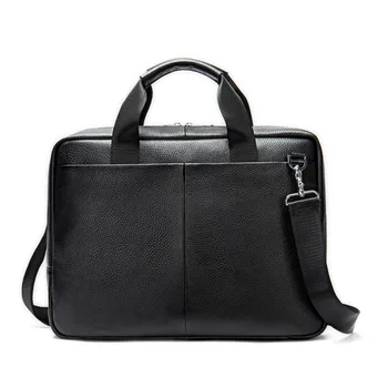 Férfi aktatáska Üzleti marhabőr válltáska tervező Valódi bőr Messenger táskák Függőleges kézitáska táska férfi irodai laptop táska