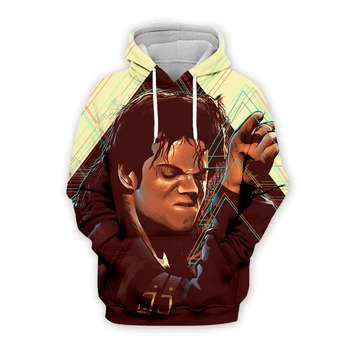 PLstar Cosmos Pop King Legend Énekes Zenész Michael Jackson Streetwear pulóver Színes 3DPrint Férfi/Női Harajuku kapucnis pulóver 22