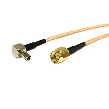 1db RP-SMA dugó belső furat a TS9 csatlakozóhoz RG316 apa csatlakozó Koaxiális kábel adapter HUAWEI E5332 E5776 E5372 modemhez