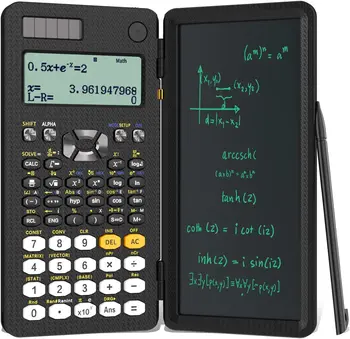 Továbbfejlesztett 991ES Solar professzionális tudományos számológép LCD Notepad 417 funkciókkal Hordozható asztali számológép diákoknak
