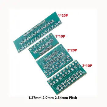 10DB 1,27 mm 2,0 mm 2,54 mm Osztásváltó átvivőlemez átalakító 10P/20P egysoros kétsoros tűs PCB PCI adapter kártya