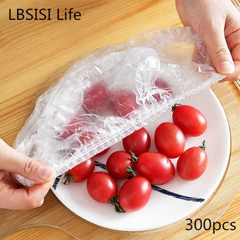 LBSISI Life-eldobható rugalmas műanyag zacskók készlet maradékok szűk szájú étterem Háztartás Gyerek party találkozó kellékek 300Pcs