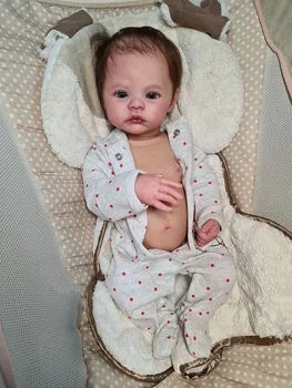 Teljes testű vinyl újszülött kislány újjászületett baba rét puha ölelgetős test élethű puha tapintású 3D bőr látható vénákkal Art baba