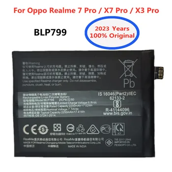 OPPO BLP799 Új 100% eredeti újratölthető akkumulátor 4500mAh az Oppo Realme 7 X7 X3 Pro számára Realme7 Pro 7Pro RMX2170 intelligens mobiltelefon