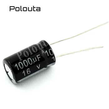4 db/tétel Polouta alumínium elektrolízis közvetlen dugaszolós kondenzátorok alkatrészei 4700UF 50/63V 18x35mm készletek In-line szuperkondenzátor