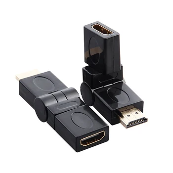 HDMI-kompatibilis adapter 360 fokban forgatható hosszabbító apa - anya kábel adapter csatlakozó HDTV átalakítóhoz