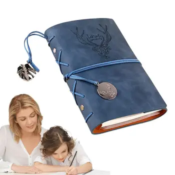 Kézi főkönyv Jegyzetfüzet Aranyos kis jegyzettömbök PU Bőrbe csomagolt napló Multifunkcionális utazók Notebook vázlatfüzet Minimalista
