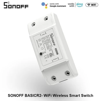Sonoff Basic R2 Wifi DIY megszakító Smart Switch távirányító Smart Home EWeLink APP vezérlés Dolgozzon Alexával Google Home