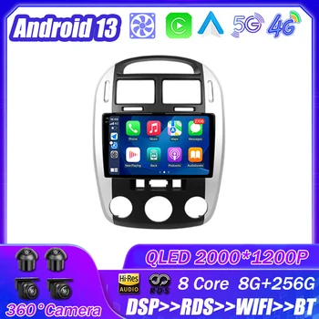 Android 13 Kia Cerato 1 LD 2004 - 2008 autórádió multimédia lejátszó navigáció sztereó GPS automatikus fejegység száma 2Din DSP 5G WIFI
