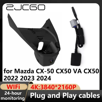ZJCGO 4K Wifi 3840*2160 autós DVR Dash Cam kamera VIdeo felvevő Mazda CX-50 CX50 VA CX 50 2022 2023 2024