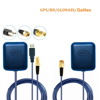 Autó GPS antenna USB GNSS erősítő transzponder jelismétlő Jelerősítő Beidou + Glonass + Galileo