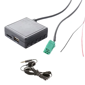 6Pin 3,5 mm-es AUX TF mikrofon médiaadapter kábel Bluetooth-kompatibilis csatlakozó Kihangosító hívóadapter