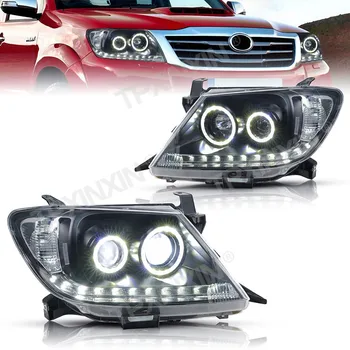 Prémium autóalkatrészek Toyota Hilux 2005-2011 fényszóró LED bifokális lencse szerelvény Kiváló minőségű