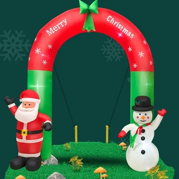 Karácsonyi felfújható ívdekoráció Mikulás Air modell Szenteste ajándéktáska Bevásárlóközpont Tevékenységi kellékek