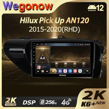 Ownice K6+ 2K Toyota Hilux Pick Up AN120 2015 - 2020 Jobb oldali vezető autó multimédia videó lejátszó Navi sztereó GPS Android12