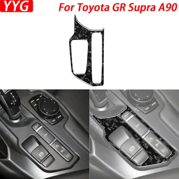 Toyota GR Supra A90 2020-2023 kovácsolt szénszálas sebességváltó panel burkolatához Autó belsőépítészeti kiegészítők matrica