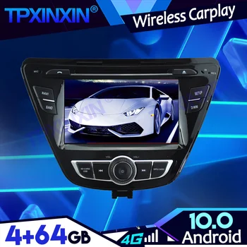 Android 10 4G + 64G Carplay a Hyundai Elantra 2014-2020 DPS PX6 IPS szalagos rekóder multimédia lejátszó Navi GPS Auto rádió fejegység