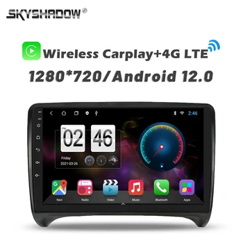  720P 360 kamera 4G SIM Carplay Auto Android 13.0 8G + 256G autó DVD lejátszó GPS térkép WIFI Bluetooth RDS rádió Audi TT 2006-2014