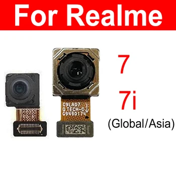  hátsó elülső kamera OPPO Realme 7 4G 7i RMX2103 Global Asia verzióhoz Elülső szelfi hátsó kamera modul Flex kábel