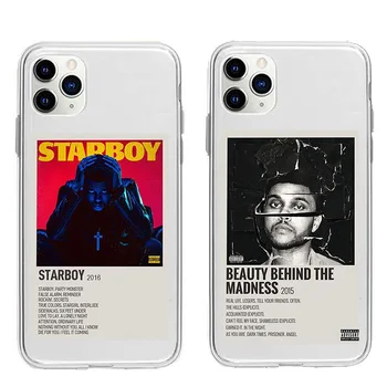 A Weeknd minimalista posztertelefontok iPhone 14 13 12 11 Pro Max Mini Fundas Apple telefonhoz XR X Xs Max 7 8 Plus tok