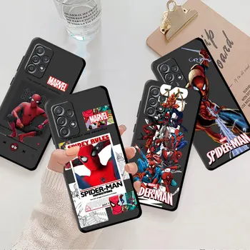 Divatos DC Marvel Spiderman 3 tok Samsung A02s A50 A03 Core A04 M52 M33 A05s M13 A20e A70 A01 ütésálló puha szilikon tok
