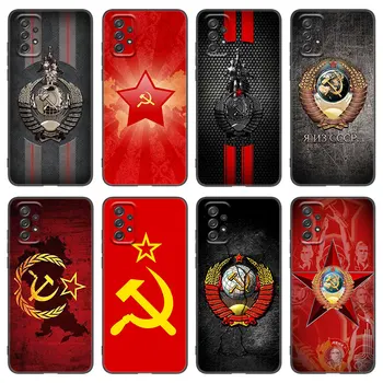 Vintage Szovjetunió CCCP telefontok Samsung A21 A30 A50 A52 S A13 A22 A32 4G A33 A53 A73 5G A12 A23 A31 A51 A70 A71 A72 fekete borító