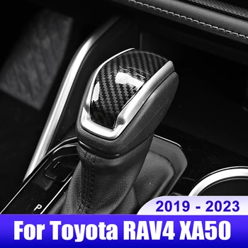 Toyota RAV4 XA50 2019 2020 2021 2022 2023 RAV 4 hibrid autó sebességváltó gomb Sebességváltó fejfedél dekoráció matrica kiegészítők