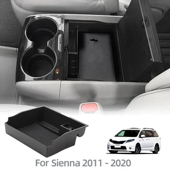 Toyota Sienna 2011-2020 autós központi konzol szervező Kartámasz tároló doboz raklap rendszerező tálca kesztyűtartó