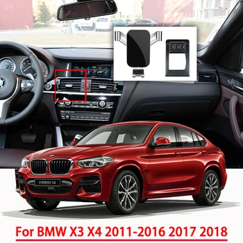 Autós kiegészítők Mobiltelefon-tartó BMW X3 X4-hez 2011-2014 2015 2016 2017 2018 Gravitációs navigáció Speciális konzol GPS támogatás