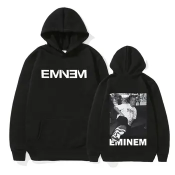 Rapper Eminem pulóver kapucnis pulóver férfi menő hiphop divatpulóver Unisex alkalmi hosszú ujjú túlméretezett kapucnis gótikus utcai viselet