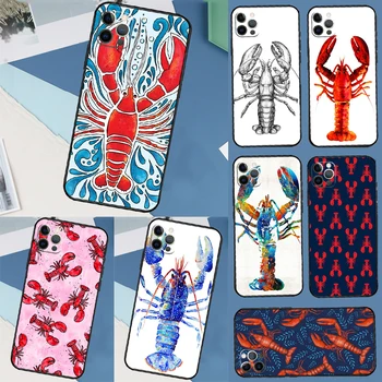 Animal Lobster Classic telefontok iPhone 15 11 12 13 14 Pro Max Mini X XR XS MAX SE 2020 7 8 Plus tok Coque