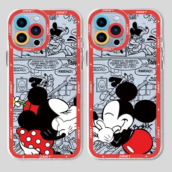 Minnie egér Love Mickey átlátszó puha Coque Capa tok telefontok Xiaomi Mi 11 Lite 11T Pro Poco X3 NFC X4 X5 M3 Pro