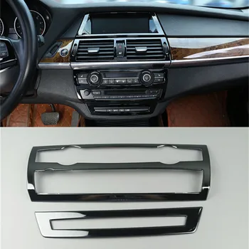 Autó középkonzol CD panel burkolat burkolat BMW X5 E70 X6 E71 belső kiegészítők Szellőzőnyílások dekorációs keret Strip matricák