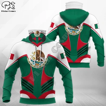 PLstar Cosmos Mexico Expats szimbólum zászló 3D nyomtatott új divat férfi maszk kapucnis pulóverek téli alkalmi szélálló ruházat stílus-2