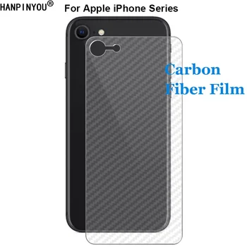 Apple iPhone 15 14 13 12 mini Plus Pro Max 3D ujjlenyomat-mentes átlátszó szénszálas hátlapi képernyővédő fólia esetén
