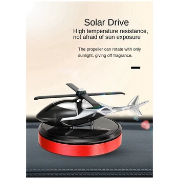 Autó parfüm aromaterápiás dísz helikopter napelemes forgó illat autó légfrissítő autó belső kiegészítők