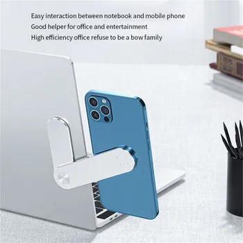  mágneses telefontartó alumíniumötvözet kétképernyős laptop képernyő Kibontás állvány összecsukható oldalsó tartó iPad iPhone Xiaomi konzolhoz